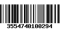 Código de Barras 3554740100294