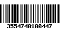 Código de Barras 3554740100447