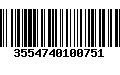 Código de Barras 3554740100751