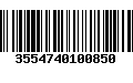 Código de Barras 3554740100850