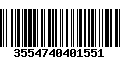 Código de Barras 3554740401551