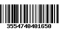 Código de Barras 3554740401650