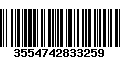 Código de Barras 3554742833259