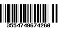 Código de Barras 3554749674260