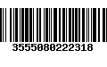 Código de Barras 3555080222318