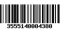 Código de Barras 3555140004380