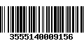 Código de Barras 3555140009156