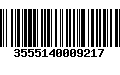 Código de Barras 3555140009217