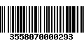 Código de Barras 3558070000293