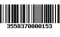 Código de Barras 3558370000153