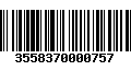 Código de Barras 3558370000757