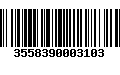 Código de Barras 3558390003103