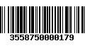 Código de Barras 3558750000179