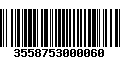 Código de Barras 3558753000060