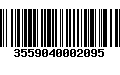 Código de Barras 3559040002095