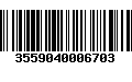 Código de Barras 3559040006703