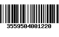 Código de Barras 3559504001220