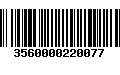 Código de Barras 3560000220077