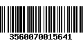 Código de Barras 3560070015641