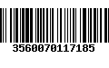 Código de Barras 3560070117185