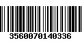 Código de Barras 3560070140336