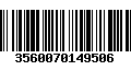 Código de Barras 3560070149506