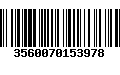 Código de Barras 3560070153978