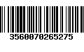 Código de Barras 3560070265275