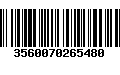 Código de Barras 3560070265480