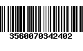 Código de Barras 3560070342402