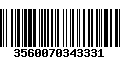 Código de Barras 3560070343331