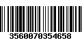 Código de Barras 3560070354658