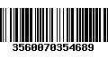 Código de Barras 3560070354689