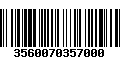 Código de Barras 3560070357000