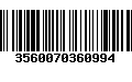 Código de Barras 3560070360994