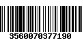 Código de Barras 3560070377190