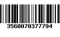 Código de Barras 3560070377794