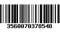 Código de Barras 3560070378548