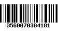 Código de Barras 3560070384181