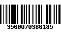 Código de Barras 3560070386185