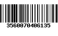 Código de Barras 3560070406135