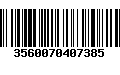 Código de Barras 3560070407385