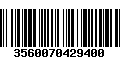 Código de Barras 3560070429400