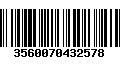 Código de Barras 3560070432578