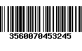 Código de Barras 3560070453245