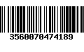 Código de Barras 3560070474189