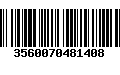 Código de Barras 3560070481408