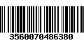 Código de Barras 3560070486380