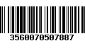 Código de Barras 3560070507887