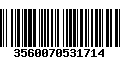 Código de Barras 3560070531714